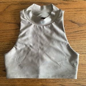 ALO YOGA, Airlift Fuse Bra Tank- color: Gravel